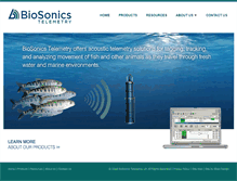 Tablet Screenshot of biosonicstelemetry.com